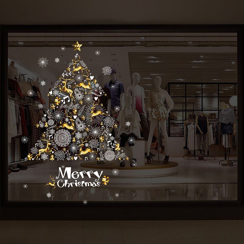 Decal dán tường cây thông noel 60x90cm