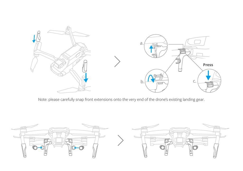 Bộ chân đôn kèm đèn LED cho Mavic Air 2