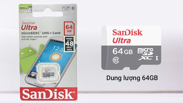 Thẻ Nhớ Sandisk 64GB Class 10 Giá Rẻ