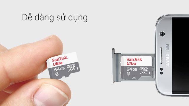 Thẻ Nhớ Sandisk 64GB Class 10 Giá Rẻ