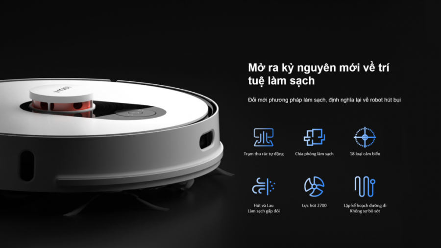 Robot hút bụi lau nhà Xiaomi RoidMi EVE Plus 2021