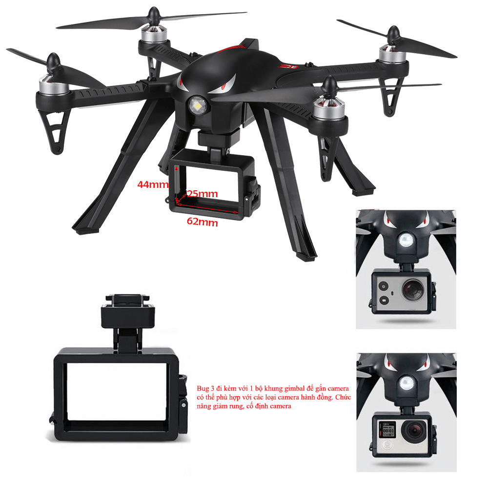 Flycam MJX Bugs 3 Động Cơ Không Chổi Than