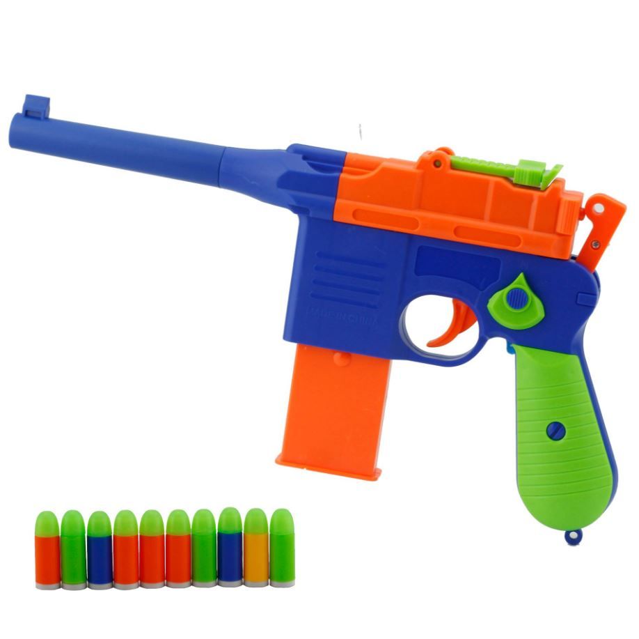 Đồ Chơi Nerf vận động có thêm nòng dài Đạn Nhựa 447-14