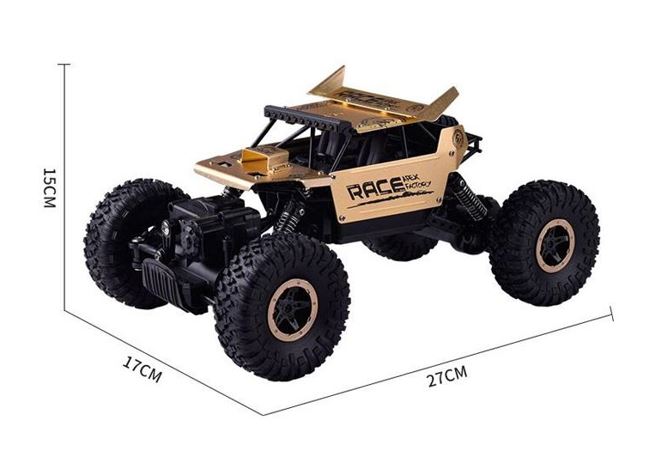 Xe điều khiển địa hình Rock Crawler 6999 4WD Rally Car vỏ nhôm - Màu bạc