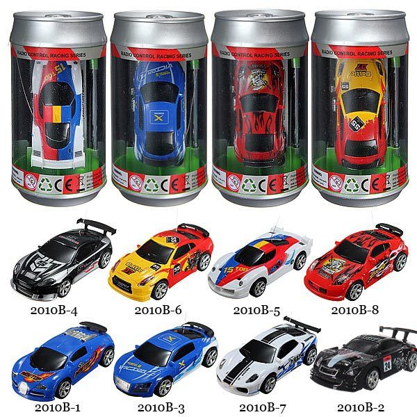 Xe hơi mini trong lon Coke điều khiển từ xa drift đua 1:58