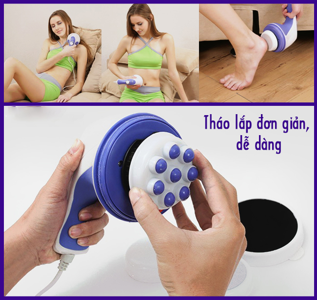 Máy massage cầm tay Relax Spin Tone A781 4 đầu