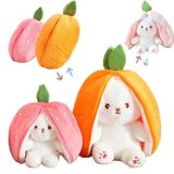 Gấu bông thỏ biến hình quả dâu tây cà rốt túi ngủ Bunny