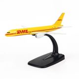 Mô hình máy bay trưng bày DHL 16cm airline everfly