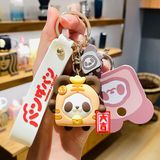 Móc khóa gấu  Panda Toast dễ thương