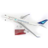 Mô hình Máy bay lắp ghép B747 Indonesia Có đèn led 47cm