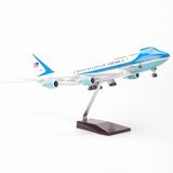 Mô hình Máy bay lắp ghép AirForce One Boeing B747 47cm Có đèn