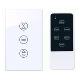 Công Tắc Cảm Ứng Thông Minh 3 Nút Điều Khiển Rèm Cửa SWC Có Kèm Remote