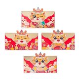 Set 4 bao lì xì hình rồng chibi kích thước 16.5x8.5 cm (ngang) L-33