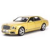 Mô hình Xe Bentley Mulsanne Yellow 1:18