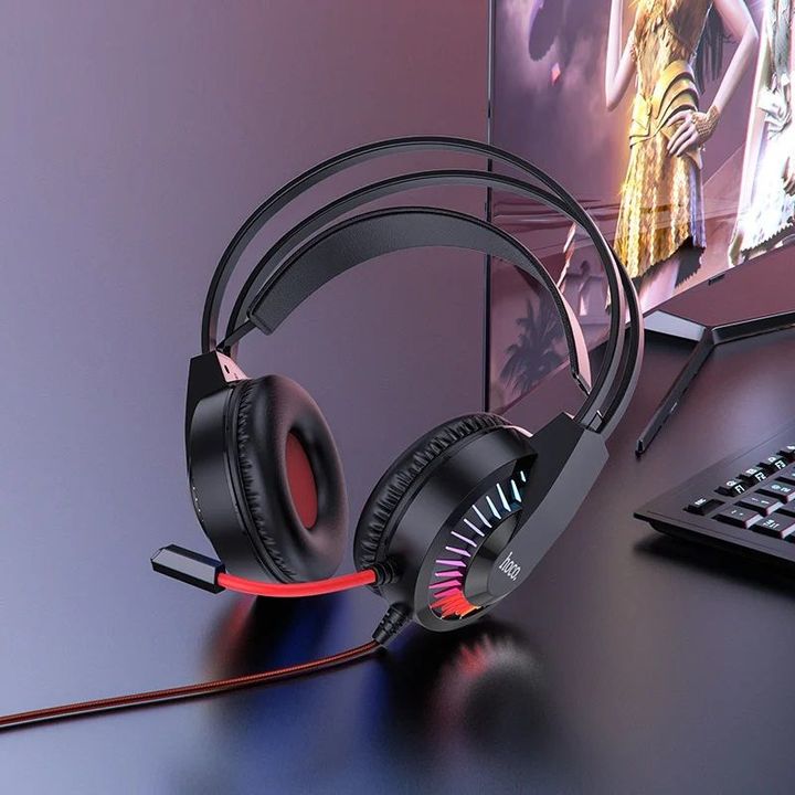 Tai nghe vi tính gaming chụp tai HOCO W105 cổng USB