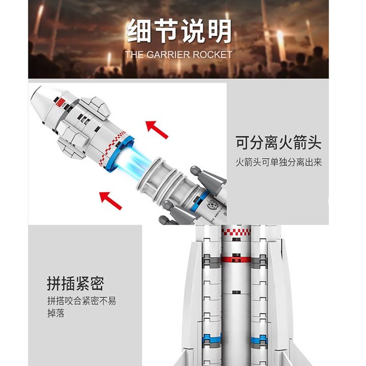 Đồ chơi lắp ghép Tên lửa The Wandering Earth 107025 Chính hãng, giao hàng toàn quốc, Giá siêu rẻ