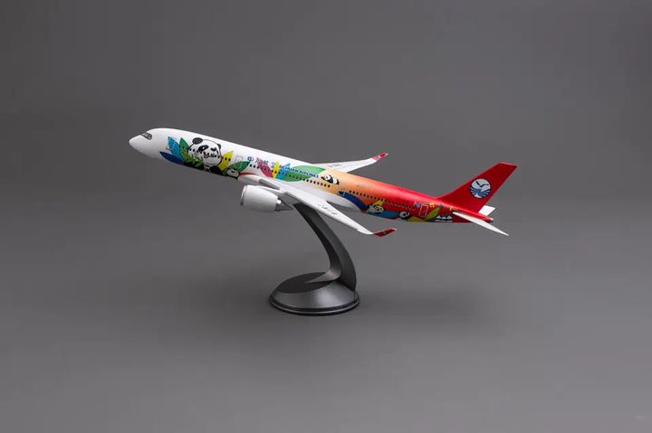 Mô Hình Máy Bay Gấu Trúc Sichuan Airlines A350 Tứ Xuyên Trung Quốc 47cm