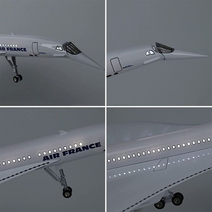 Mô hình máy bay siêu thanh Air France CONCORDE 47 cm tỷ lệ 1:125