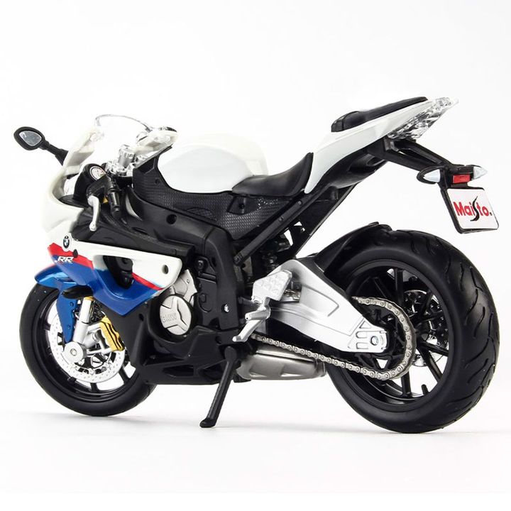 Mô hình Xe mô tô BMW S1000RR 2020 White 1:12