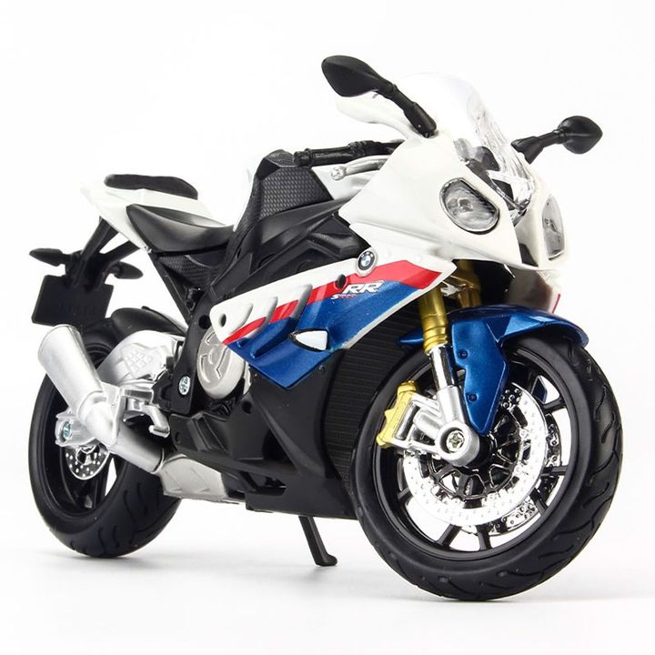 Mô hình Xe mô tô BMW S1000RR 2020 White 1:12