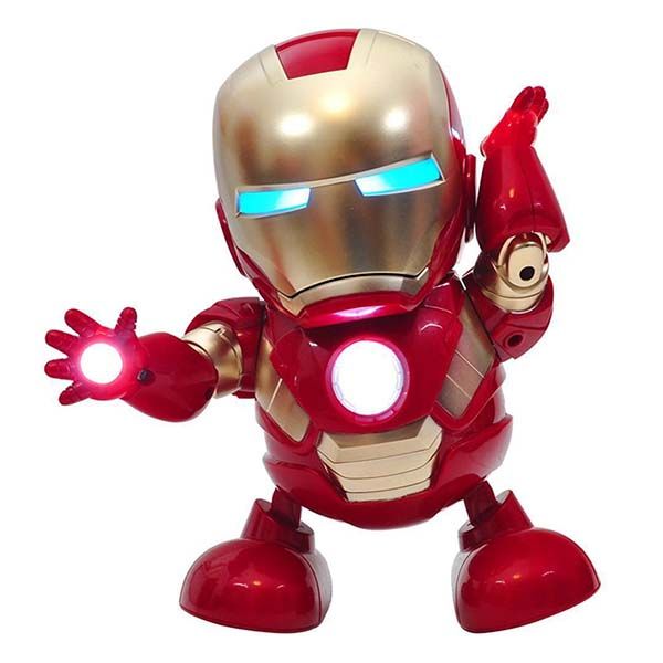 Robot Iron Man Dancing – Robot tự nhảy múa có đèn nhạc 