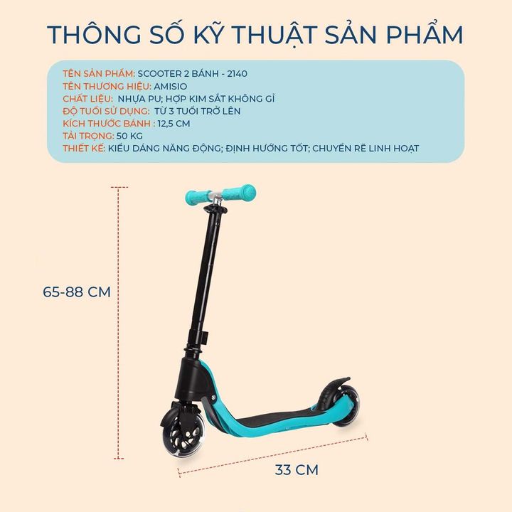 Scooter 2 bánh Amisio 2140