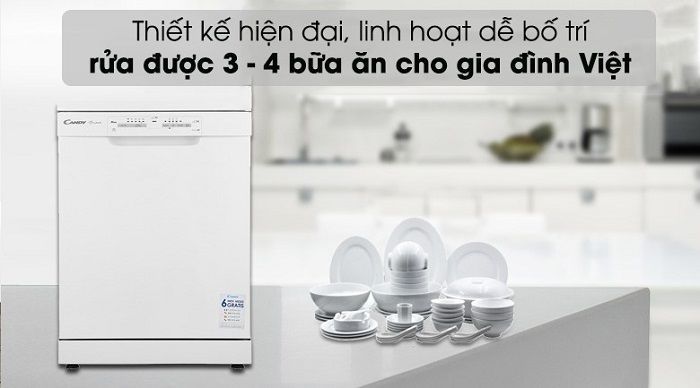 Máy rửa chén Candy CDPN 1L390PW