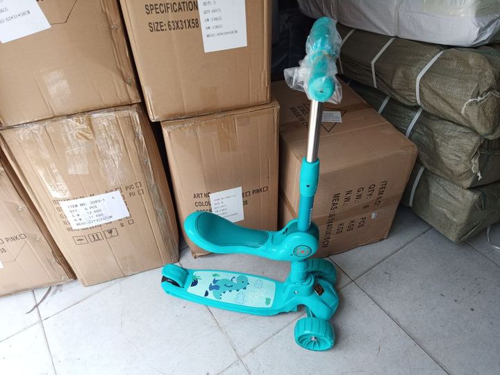 Xe trượt Scooter 3 Bánh Ghế Ngồi, Có Đèn và Nhạc vui nhộn