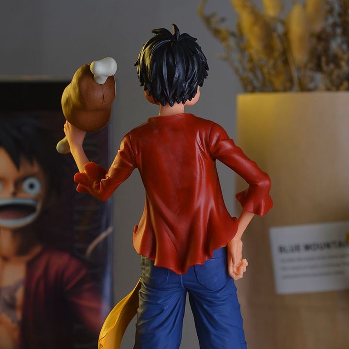 Mô hình One Piece Monkey D Luffy Mũ Rơm Ăn Thịt 25cm