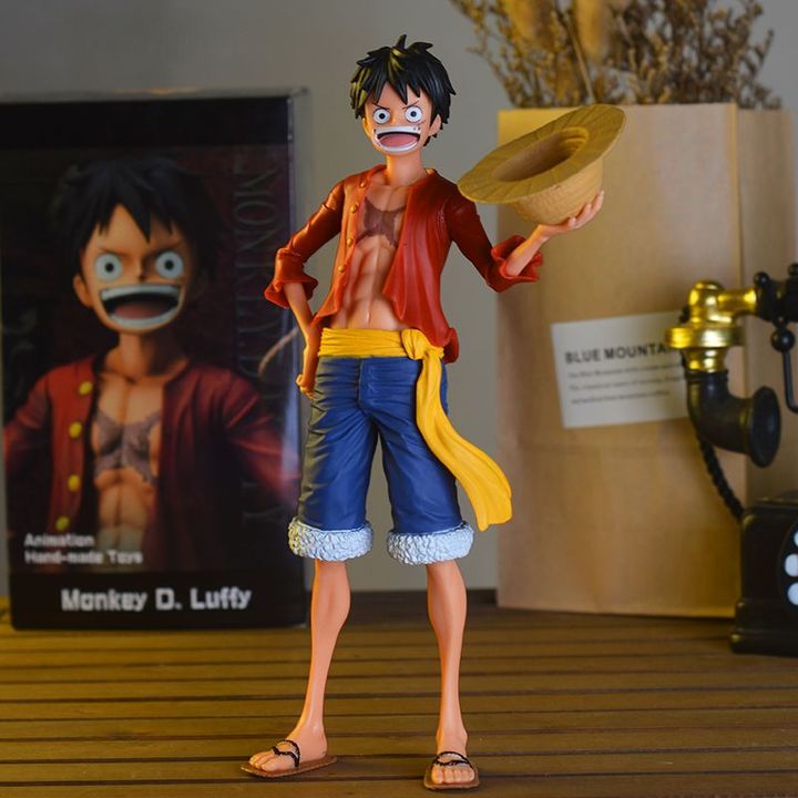 Mô hình One Piece Monkey D Luffy Mũ Rơm Ăn Thịt 25cm