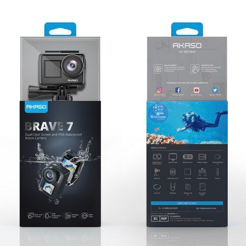 Camera AKASO Brave 7 chất lượng camera 4K 30fps