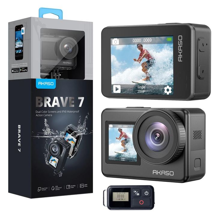 Camera AKASO Brave 7 chất lượng camera 4K 30fps