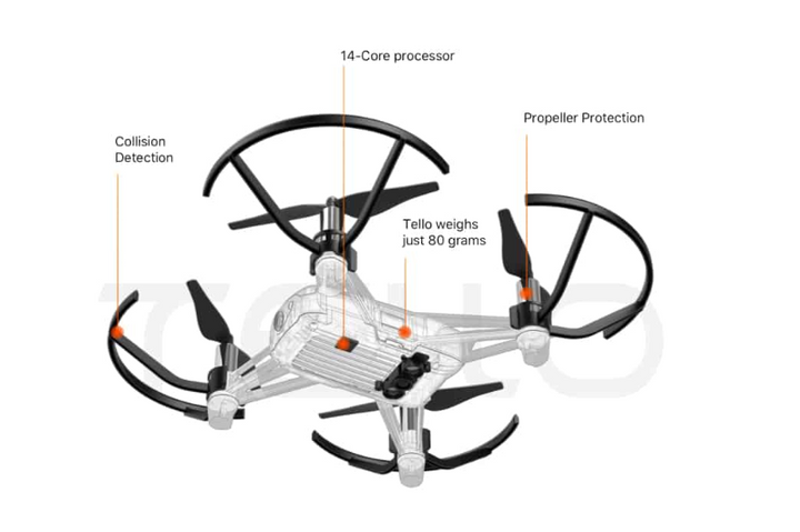 Hình ảnh Flycam DJI Tello Chính hãng