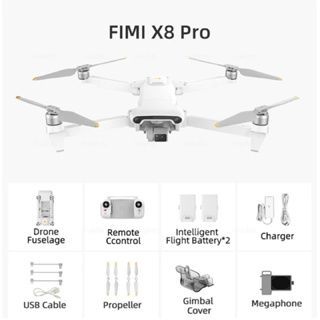 Combo Flycam Fimi X8 Pro cảm biến 3 chiều, camera 48MP bản có loa đàm thoại