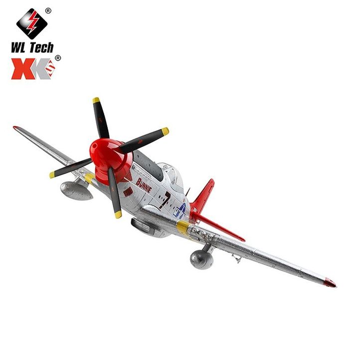 Máy Bay Cánh Bằng Điều Khiển Từ Xa Wltoys XK A280 P51 Brushless motor 3D6G