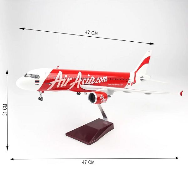 Mô hình máy bay Air Asia Airbus A330 16cm Everfly