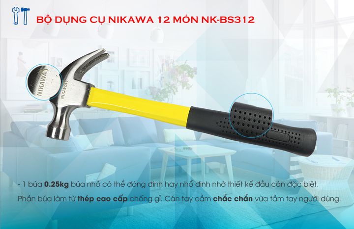 Bộ dụng cụ đa năng 12 món Nikawa Chính hãng