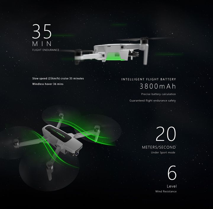 Flycam Hubsan Zino 2 Plus Combo 3 Pin và Balo