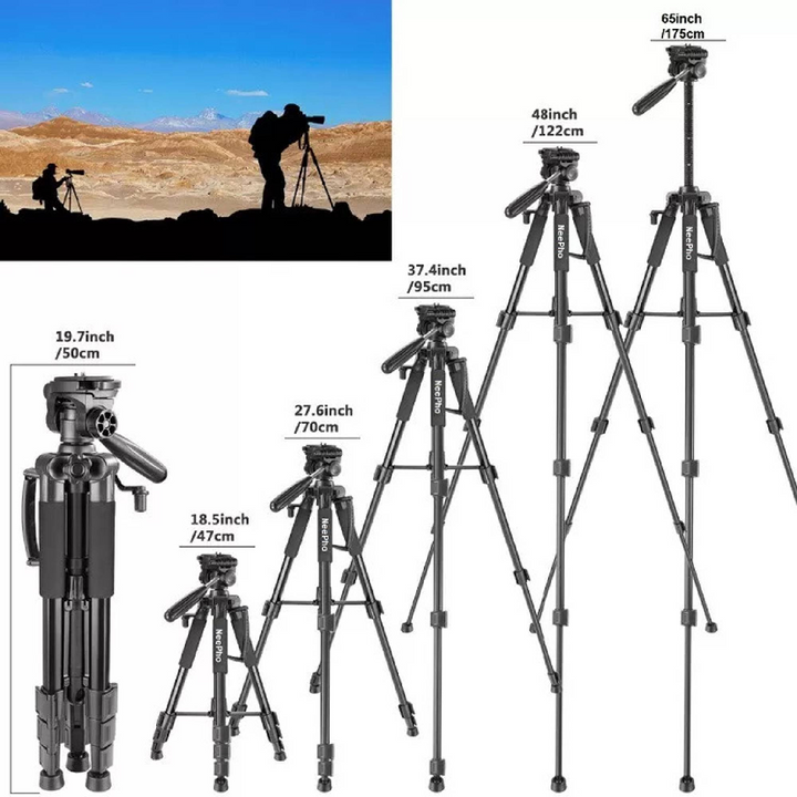 Chân máy ảnh, cố định thiết bị quay phim TRIPOD NEEPHO 8850