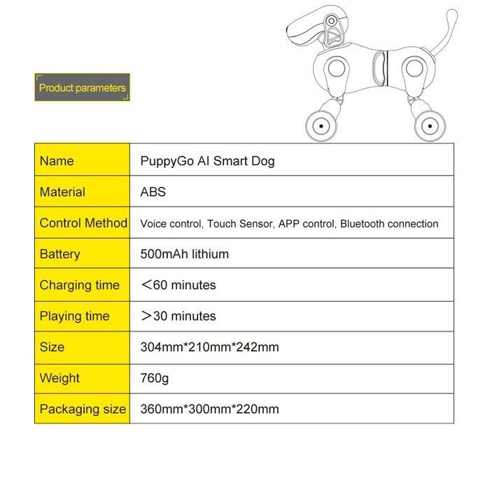 Chú Chó Robot Thông Minh AI Smart Dog Puppygo