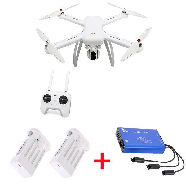 Hình ảnh Combo Flycam Xiaomi Mi Drone 2 Pin + Hub sạc cùng lúc 3 Pin