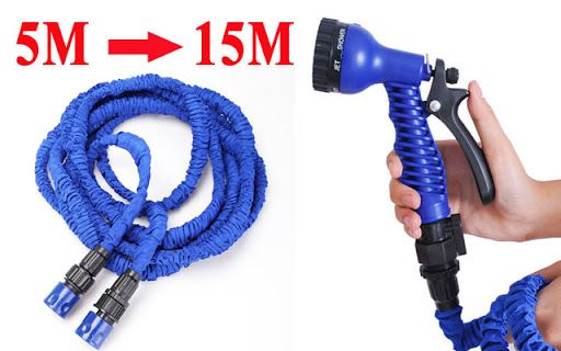 Vòi xịt nước giãn nở siêu bền Xhose 5m thành 15m