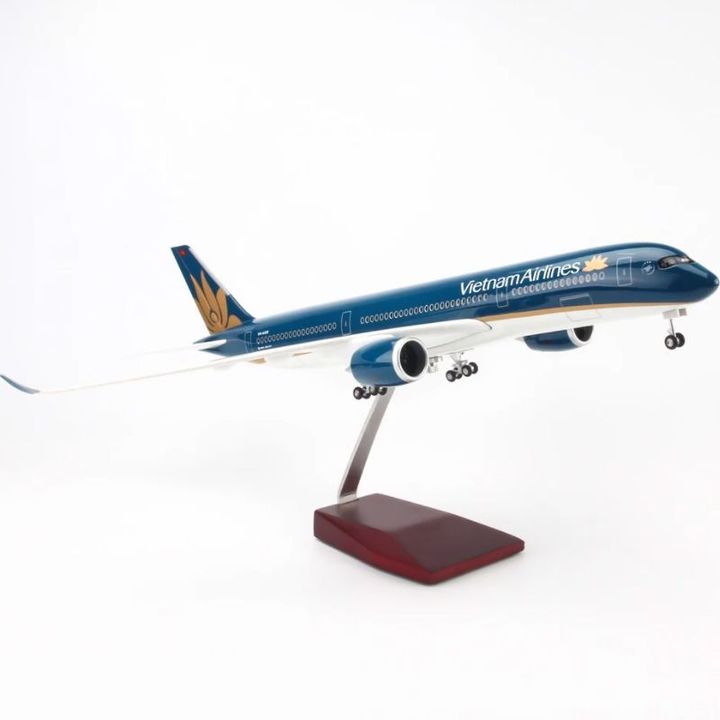 Mô hình Máy bay lắp ghép VietNam Airlines 47cm A350