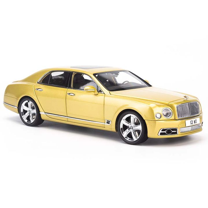 Mô hình Xe Bentley Mulsanne Yellow 1:18