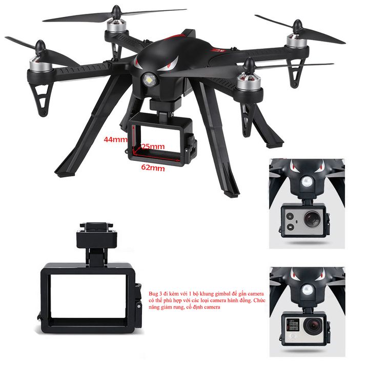 Video Flycam MJX Bugs 3 Động Cơ Không Chổi Than