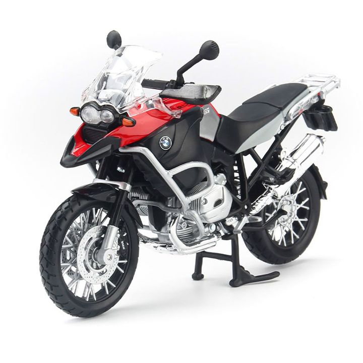 Mô hình Xe mô tô BMW R1200GS Red 1:12