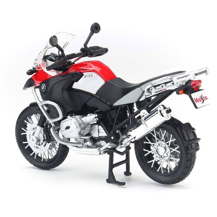 Mô hình Xe mô tô BMW R1200GS Red 1:12