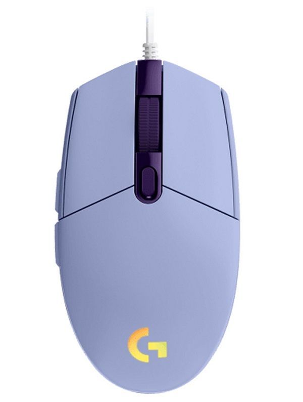 Chuột có dây chuyên game Logitech G203 LightSync Lilac