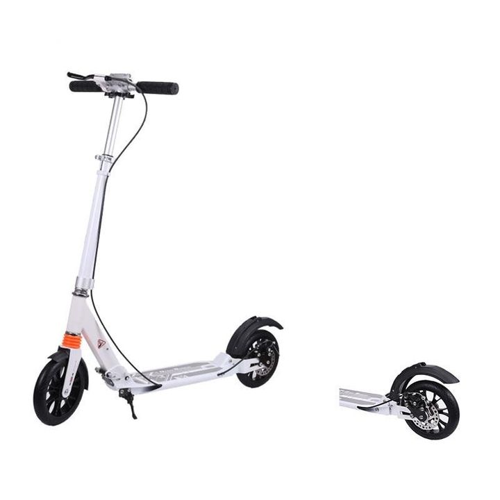 Xe trượt scooter 2 bánh thể thao có thắng đĩa và giảm sóc