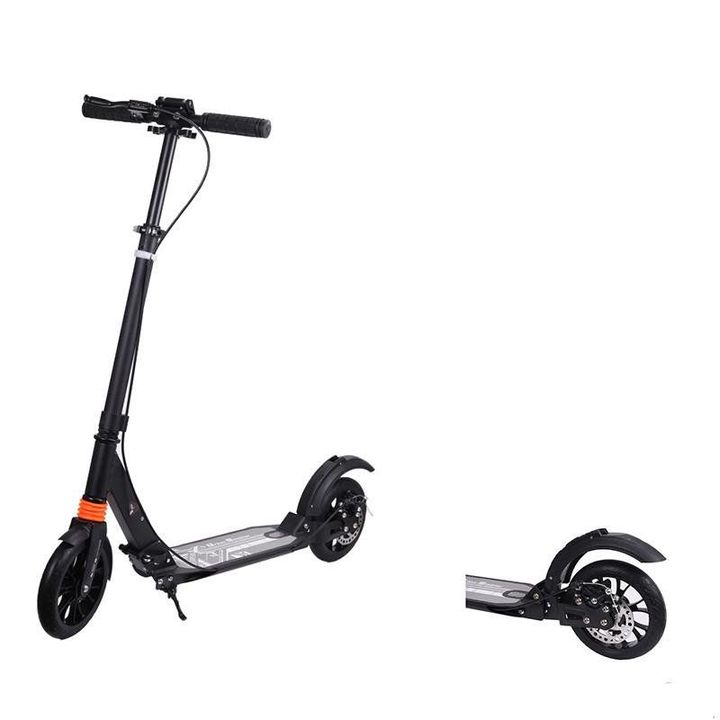 Xe trượt scooter 2 bánh thể thao có thắng đĩa và giảm sóc